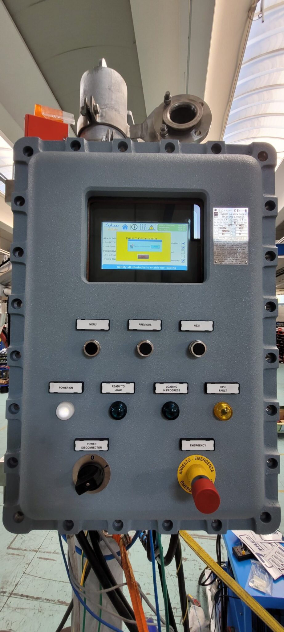 Semi-automatic loading arm for tar oil - SABIC